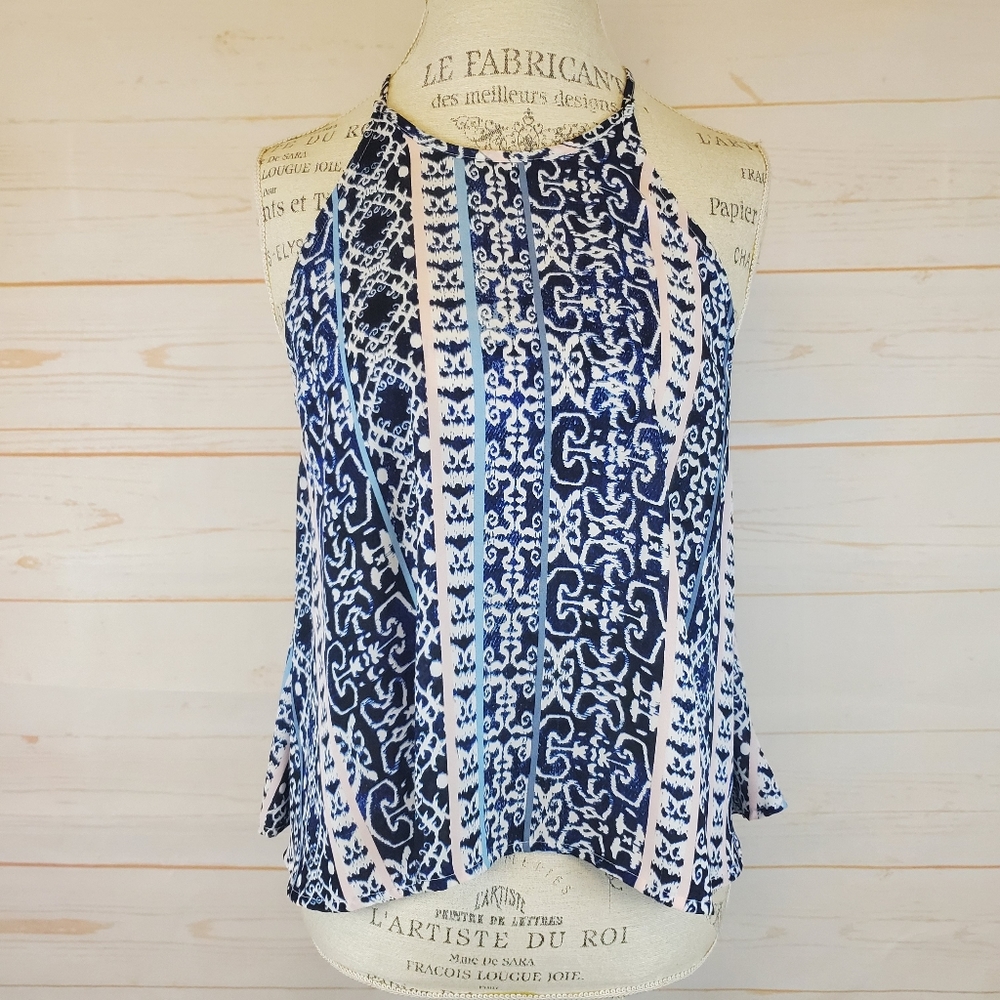 Paper Crane High Neck Tank Top